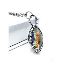 Labradorite crystal necklace